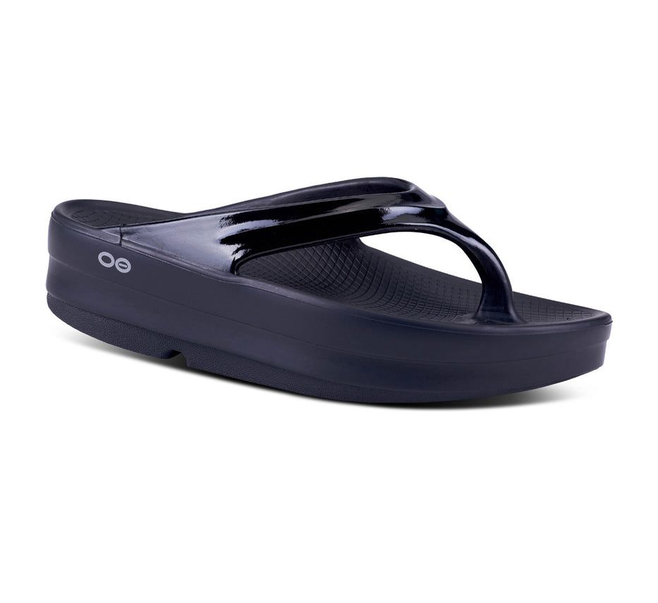 Oofos Women's Oomega Oolala - Flip Flops Navy ( XNLFH-9751 )